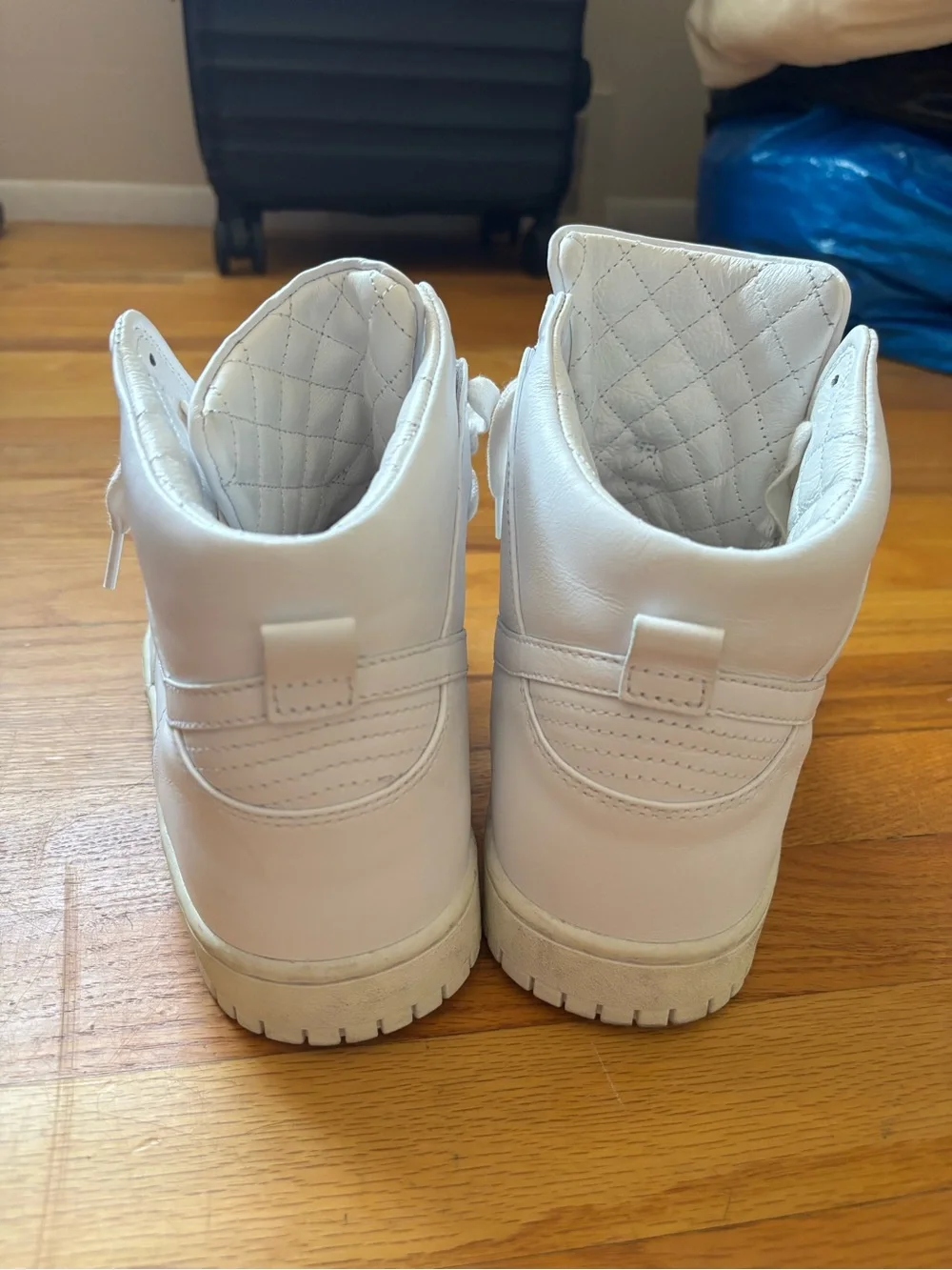 NikeLab Dunk High Lux White Leather Size 10 718790-101